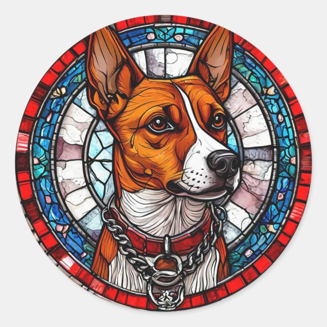 Cool Purebred Dog Classic Round Sticker (Front)