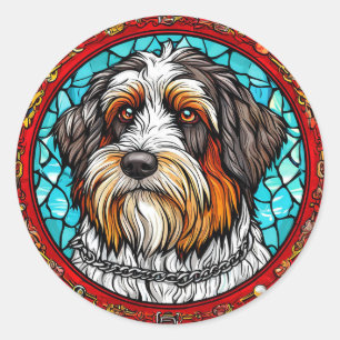 Cool Purebred Dog Classic Round Sticker