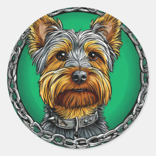 Cool Purebred Dog Classic Round Sticker