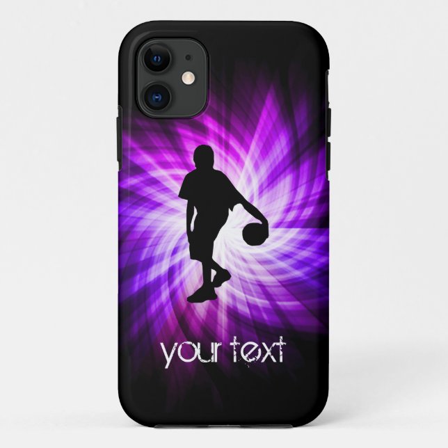 Cool Purple Basketball Case-Mate iPhone Case (Back)