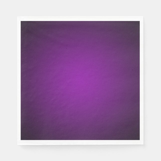 Cool Purple-Black Grainy Vignette Napkin (Front)