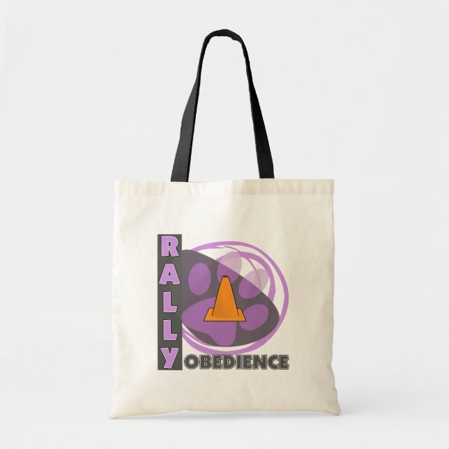 Cool Purple Rally Obedience Tote Bag (Front)