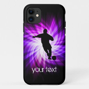 Cool Purple Soccer Case-Mate iPhone Case