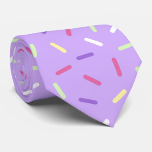 cool purple sprinkle pattern tiled tie