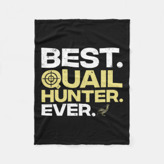 Cool Quail Hunting Art Men Women Upland Hunting Bi Fleece Blanket