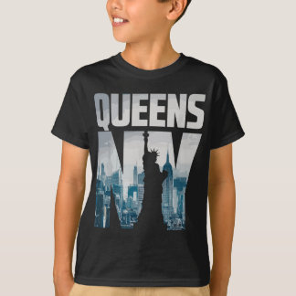 Cool Queens Graphic Tee , Queens New York City Sky