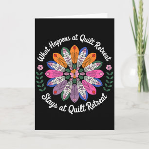 Cool Quilting Art For Men Women Sewing Quilt Lover Card