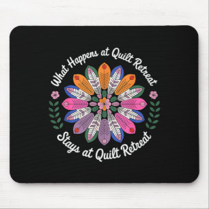 Cool Quilting Art For Men Women Sewing Quilt Lover Mouse Pad