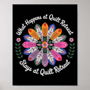 Cool Quilting Art For Men Women Sewing Quilt Lover Poster