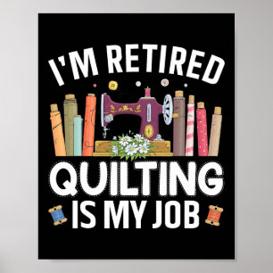 Cool Quilting Art For Women Mum Grandma Stitch Sew Poster