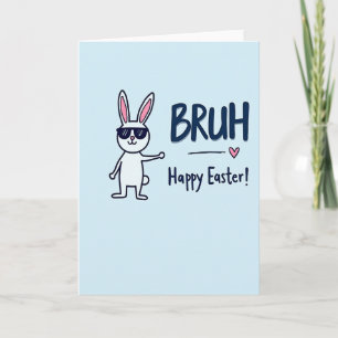 Cool Rabbit Easter Card
