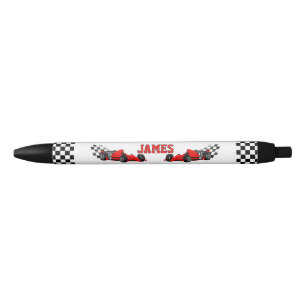 Cool Race Car Boy Custom Name Personalised Pen