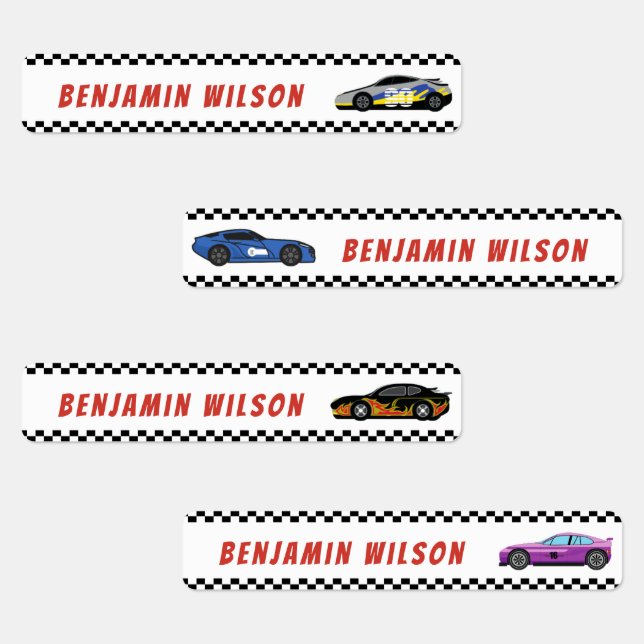 Cool Race Care Custom Name Tag Waterproof (Group)