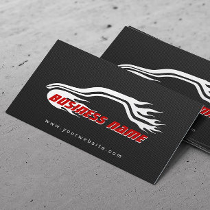 Cool Racing Car Carbon Fibre Auto Business Cards