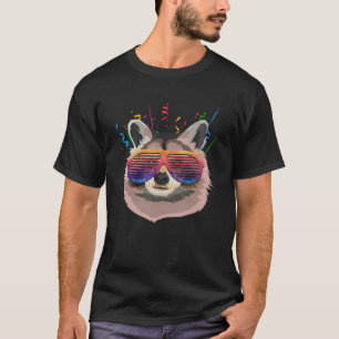 Cool Racoon Trash Panda Party Animal Funny Racoon T-Shirt