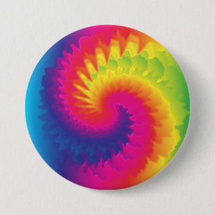 Cool Rainbow Tie Dye 7.5 Cm Round Badge