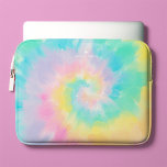 Cool Rainbow Tie Dye Pattern Monogrammed Laptop Sleeve<br><div class="desc">Cool Rainbow Tie Dye Pattern. Personalise it with you name,  monogram,  or favourite short message for a one of a kind design.</div>