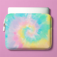 Cool Rainbow Tie Dye Pattern Monogrammed