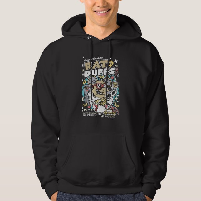Cool Rat  Colorfulrat Vs Mouse Hoodie (Front)