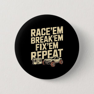 Cool Rc Racing Art For Men Women Remote Control Rc 6 Cm Round Badge