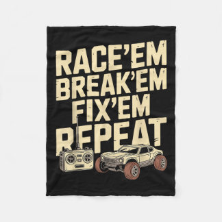 Cool Rc Racing Art For Men Women Remote Control Rc Fleece Blanket