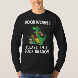 Cool Reading For Men Women Book Dragon Reader Libr T-Shirt