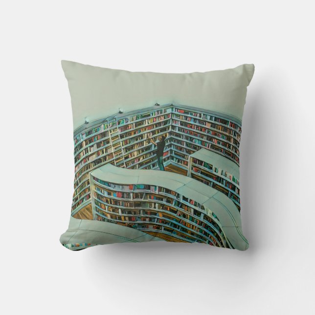 Cool reading lover gift cushion (Front)