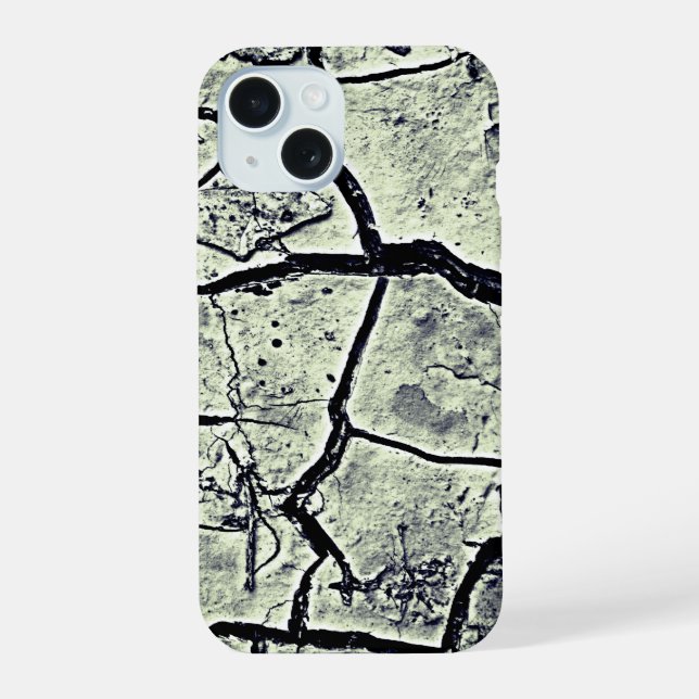Cool Realistic Grey Ground Grunge Texture  iPhone 15 Case (Back)