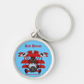 Cool red baron plane keychain design