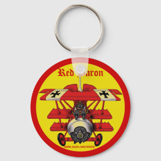 Cool red baron plane keychain design