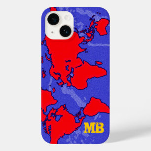 cool red carte du monde Case-Mate iPhone 14 case