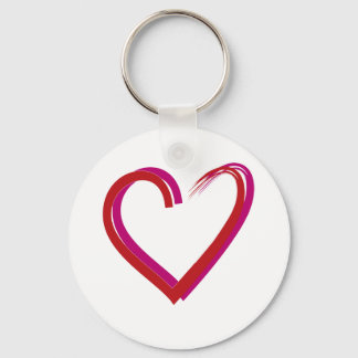 Cool Red Hearts Key Ring