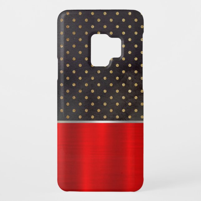 Cool Red Metallic Cell Phone Case (Back)