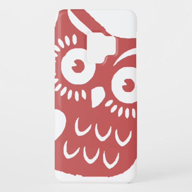 Cool Red Owl Case-Mate Samsung Galaxy Case (Back)