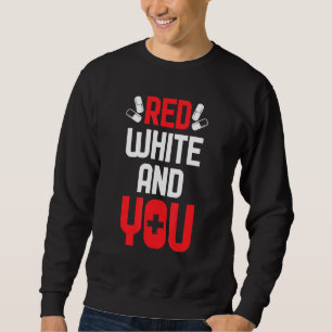 Cool Red White And You Care Health Red Cross Activ Sweatshirt