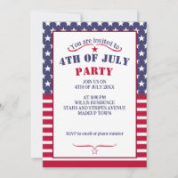 Cool Red White Blue Stars Stripes USA flag 4 July