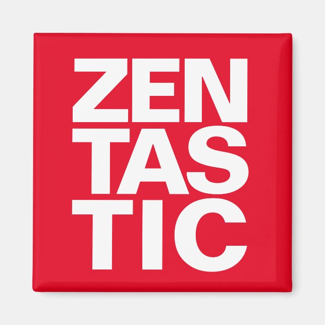 Cool Red Zentastic Magnet (Front)