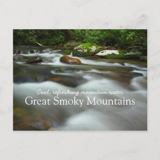 Cool refreshing mountain water - Great Smoky Mtns Postcard