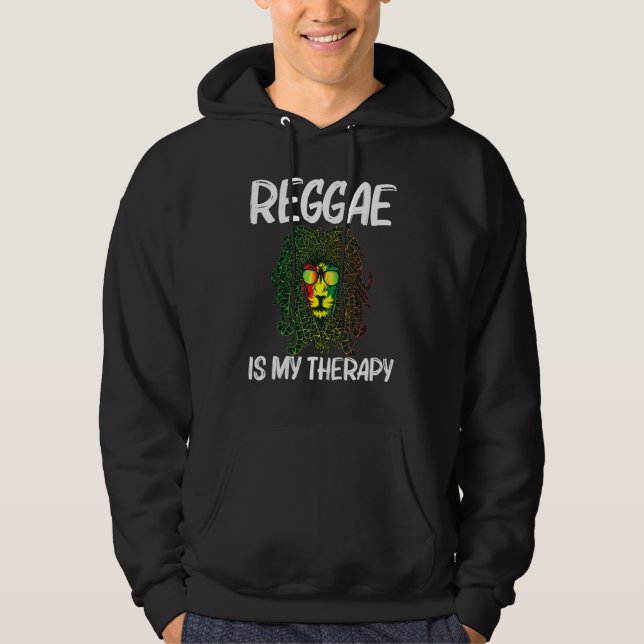 Cool Reggae For Men Women Jamaican Music Genre  1 Hoodie (Front)