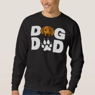 Cool Retriever Golden Dog Dad Ever Father Sweatshirt