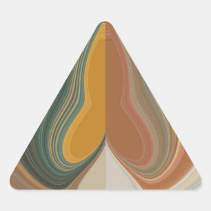 Cool Retro Abstract Graphic colourful Matata stran Triangle Sticker