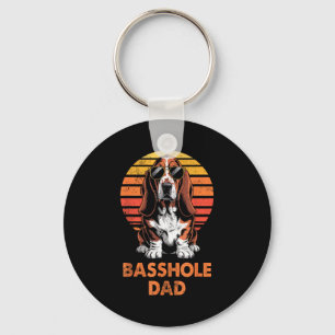 Cool Retro Bet Hound Dad Funny Vintage Dog Owner  Key Ring