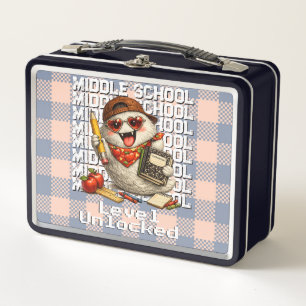 Cool Retro Boo Ghost Funny Back to School  Metal Lunch Box