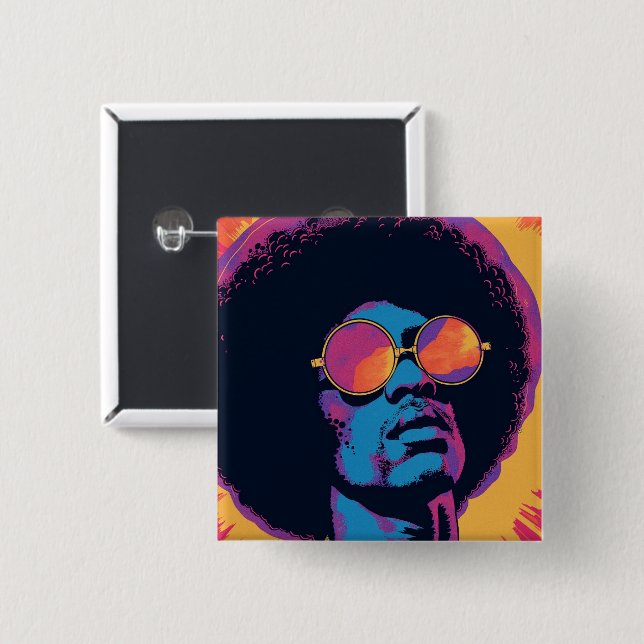 Cool/Retro Button (Front & Back)