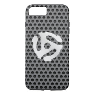COOL Retro Chrome Like 45 spacer DJ Print iPhone 8 Plus/7 Plus Case