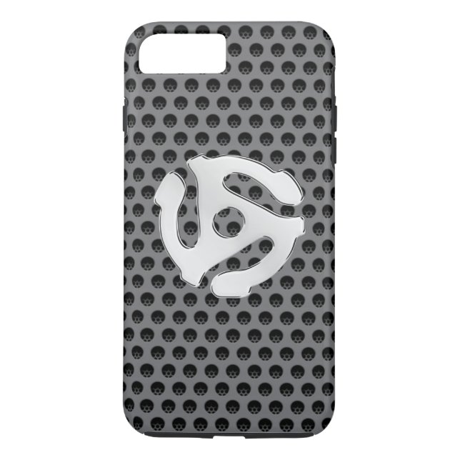COOL Retro Chrome Like 45 spacer DJ Print Case-Mate iPhone Case (Back)