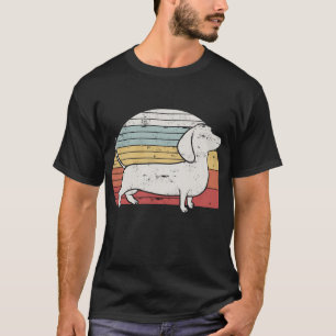 Cool Retro Dachshund Dog Gift Design Weiner Dog Fa T-Shirt