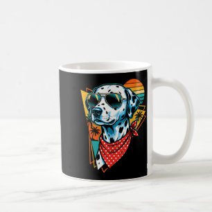 Cool Retro Dalmatian Dog Sunglasses Beach Summer Coffee Mug