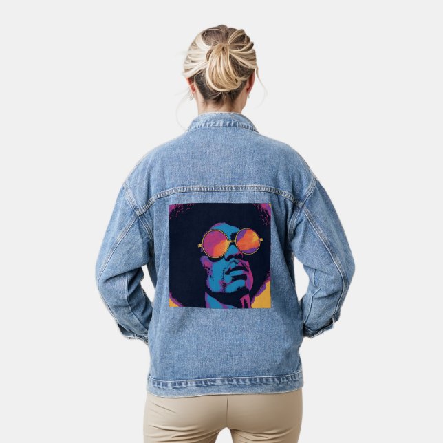 Cool/Retro Denim Jacket (Model)