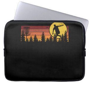 Cool Retro Disc Golf Sport Laptop Sleeve